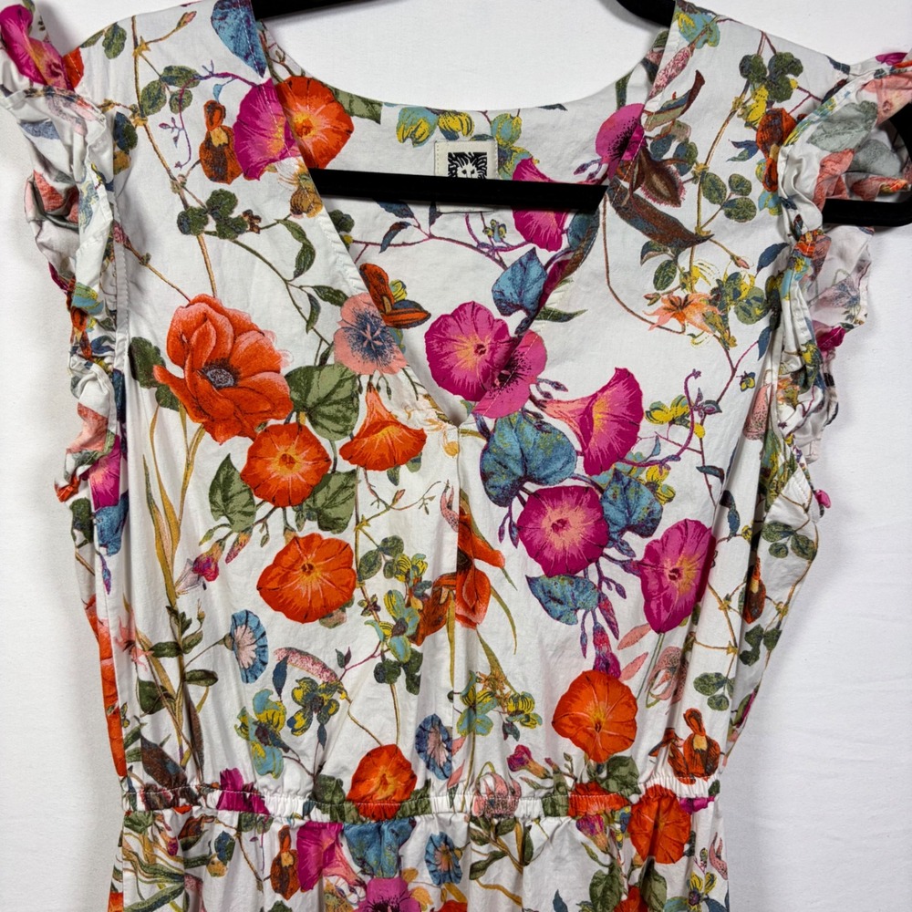 Anne Klein Floral Maxi Dress Cottagecore Garden Party Wedding Guest Romantic S - Picture 10 of 11